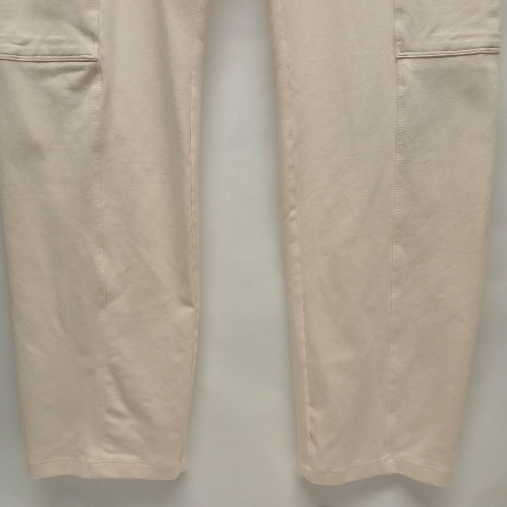 SUSAN GRAVER Weekend Cargo Pants Women's Cream/Off White Pull-On Stretch Medium - Picture 5 of 10